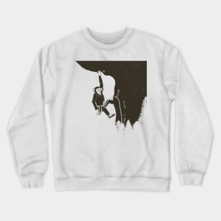 Chimpanzee rock climbing Crewneck Sweatshirt